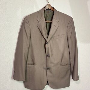 Brooks Brothers Vintage 60s 70s Taupe Wash & Wear Sport Coat 43R USA ACWA